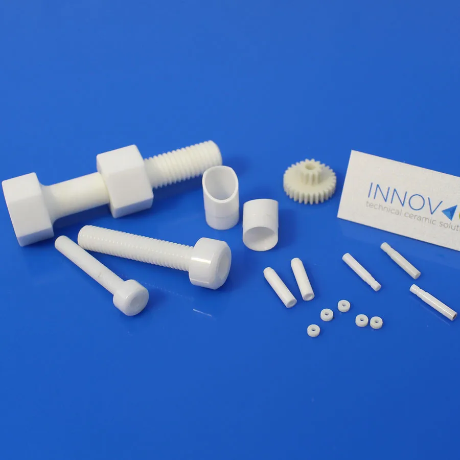 Alumina Zirconia Ceramic Insulation Fastener Bolt And Screw