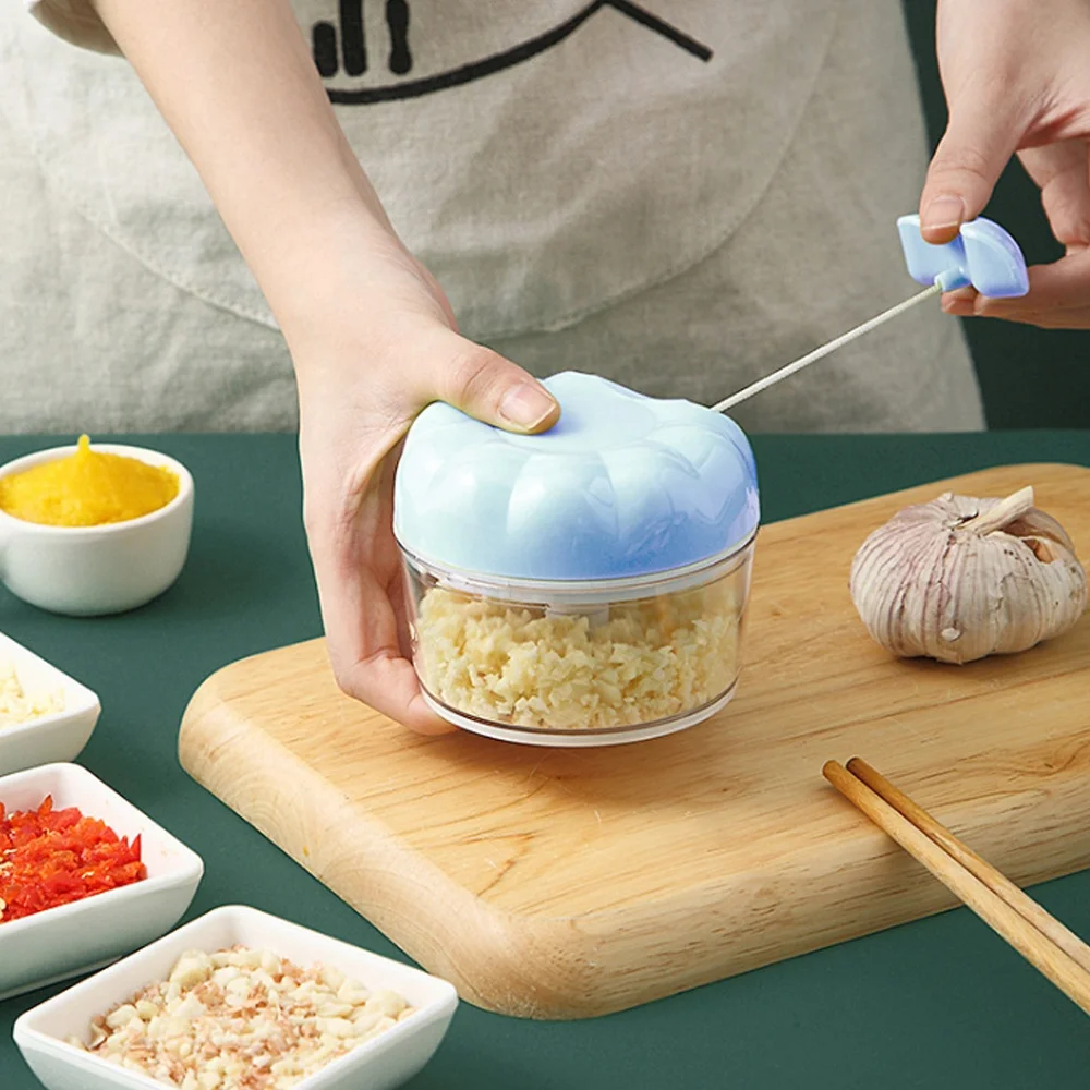 Kitchen Tools Multipurpose Hand Manual Vegetable Fruit Pull Chopper Twist Shredder Mini Magic Knife Onion Garlic Mincer