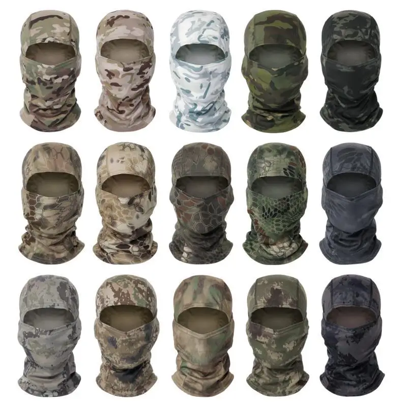 Military CP Balaclava Full Face Scarf Cycling Neck Head Warmer CS Wargame Hunting Ski Sports Tactical Men Camo