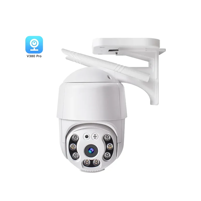 v380pro Hot Sale Smart WIFI Camera HD 2MP PTZ Outdoor Waterproof IP66 Wireless IP Camera CCTV V380 Camera Color Full Day