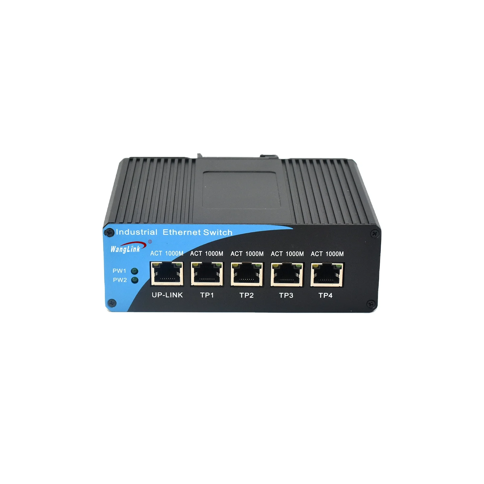 Wanglink Industrial Ethernet Switch 4 10/100M Ports+1 FE RJ45 Uplink Port Network Switches for CCTV Camera