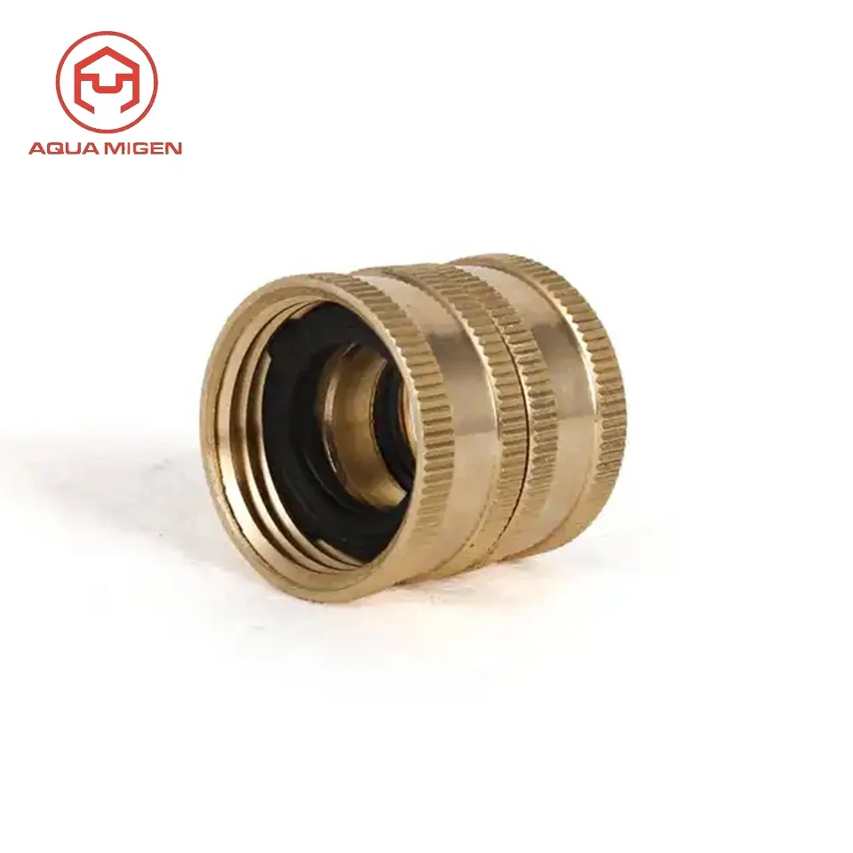 Garden 3/4 Brass Quick Coupling Tap Adaptor Hose Swivel Faucet Connector