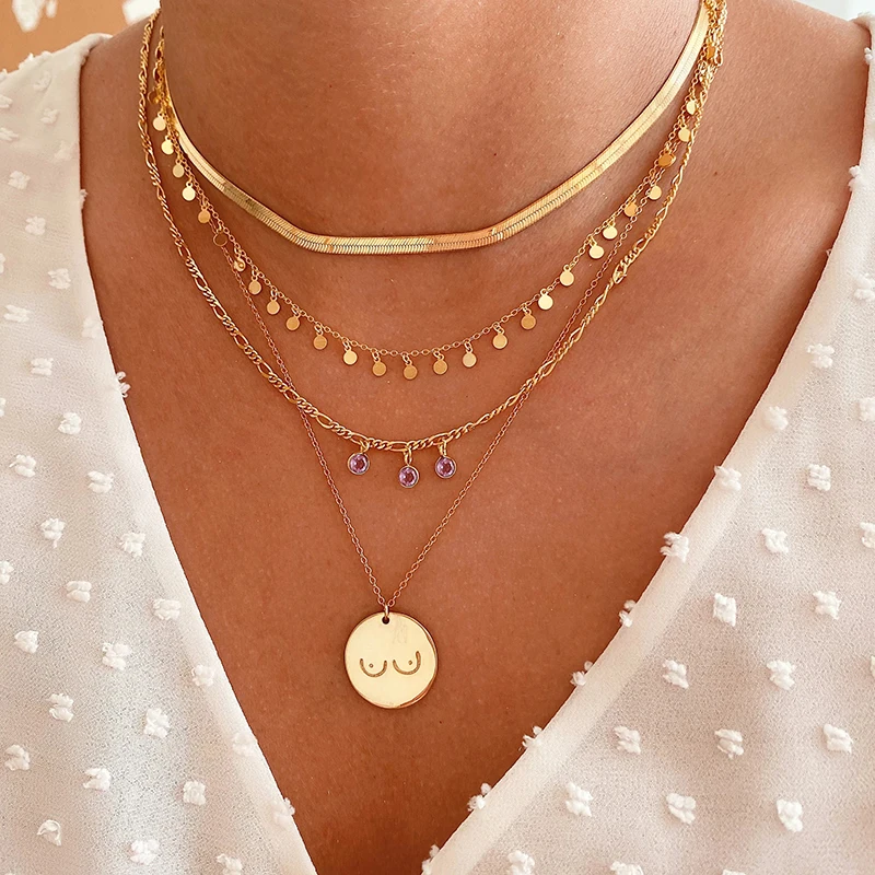 2024 NEW 925 Sterling Silver Fashion Plain Snake Necklace Unusual Snake Choker Necklace Set for Women Jewelry Drop Shipping