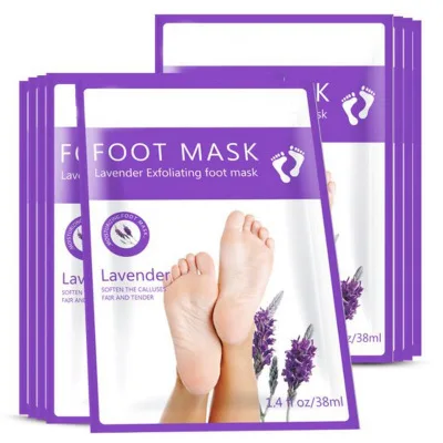 
OEM/ODM Lavender foot mask moisturizes and whitens the skin foot mask  (1600184595872)