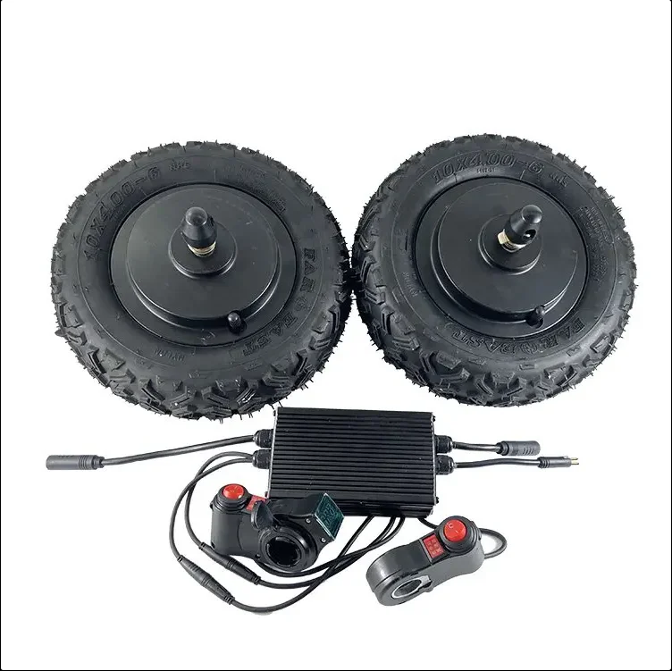 M 10 inch 48v 600w  80nm Dual controller with thumb throttle and multi function switch wheelbarrow kit