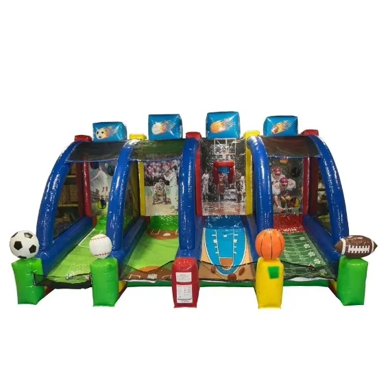 popular carnival sports interactive inflatables connect 4 basketball shooting four game for sale