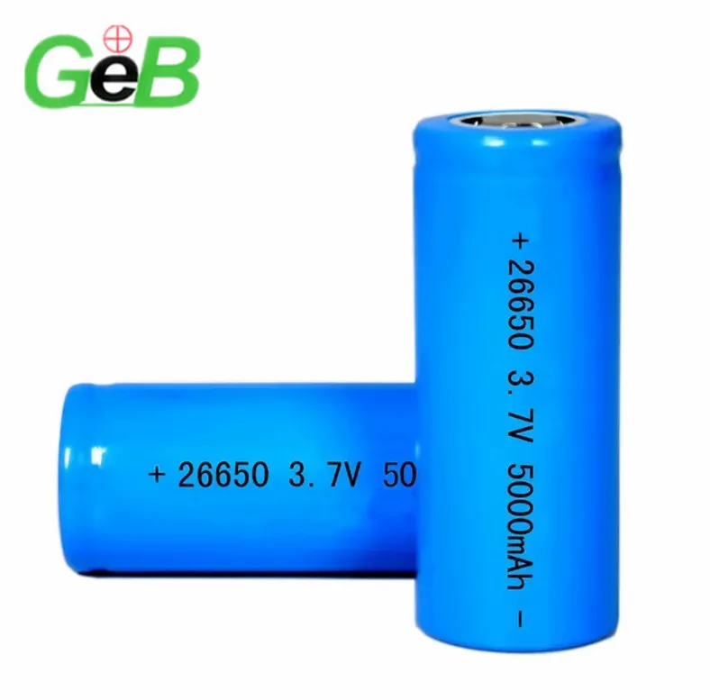 GEB Best Quality 3.7 Volt 4000mah 4500mAh 4800mah 18650 26650 32650 Li-ion Rechargeable Lithium Ions Battery