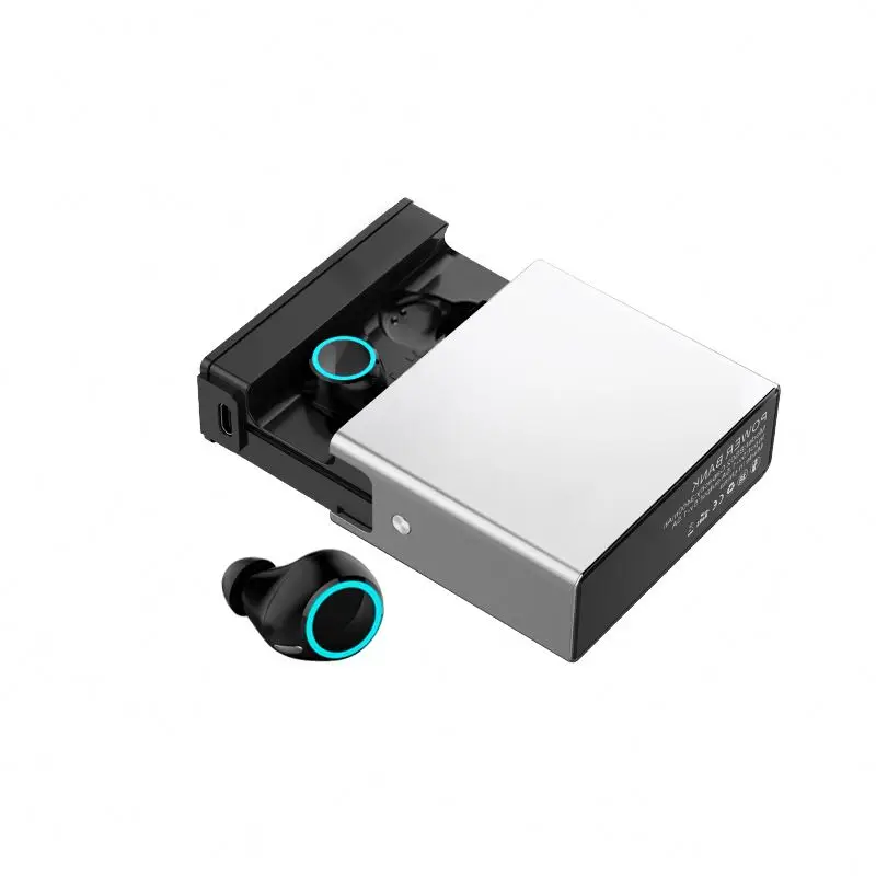 2022 Private Mold 3400mAh HIFI Stereo In-Ear Stereo Headset Cancelling Noise BT 5.1 Power Bank Wireless Earbuds