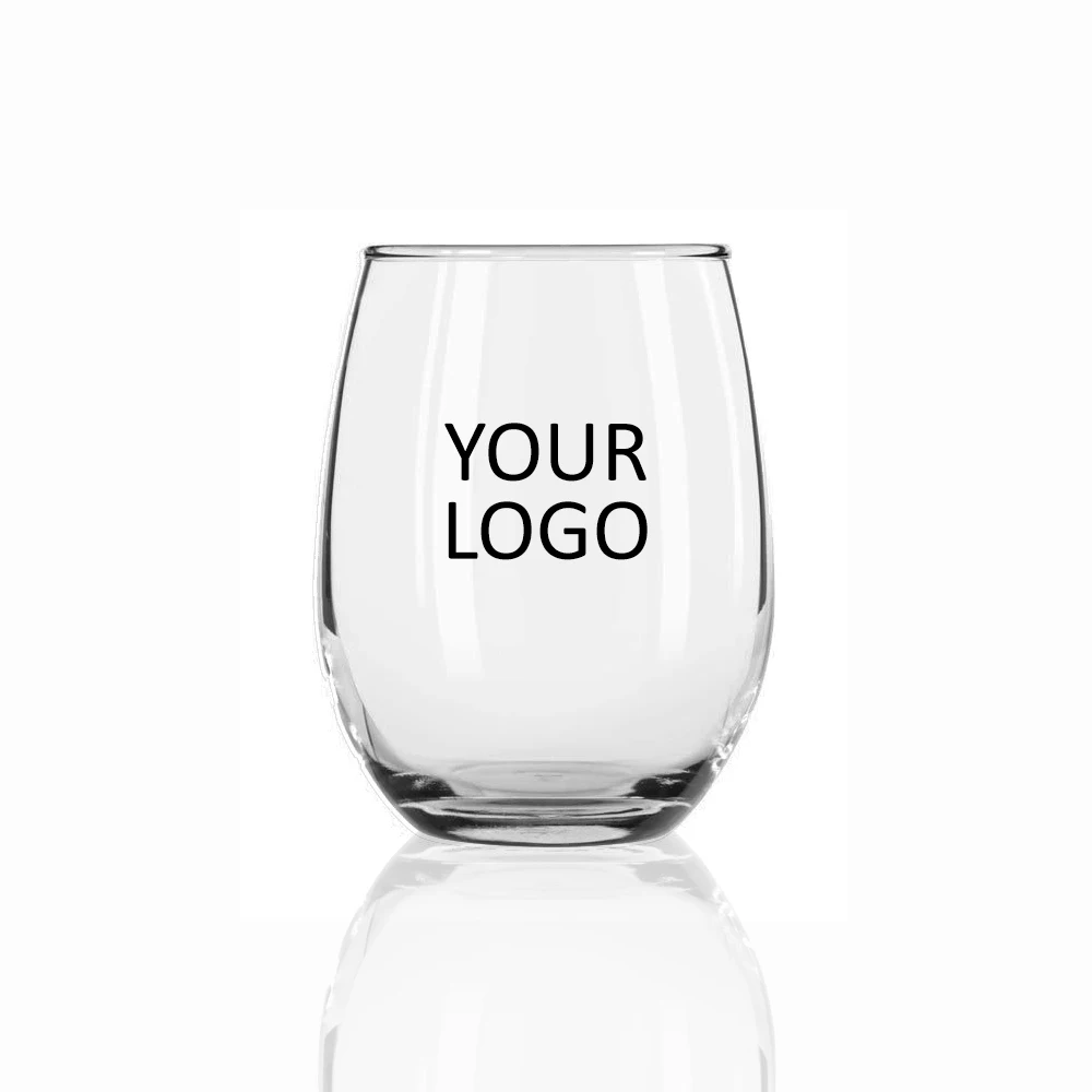 stemless wine glasses (10)