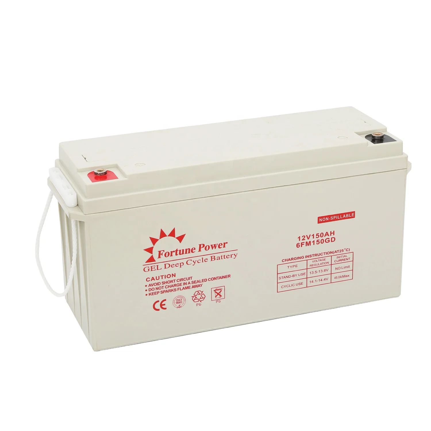 
Factory Price Rechargeable Deep Cycle VRLA 12V 150AH Solar Gel Battery 