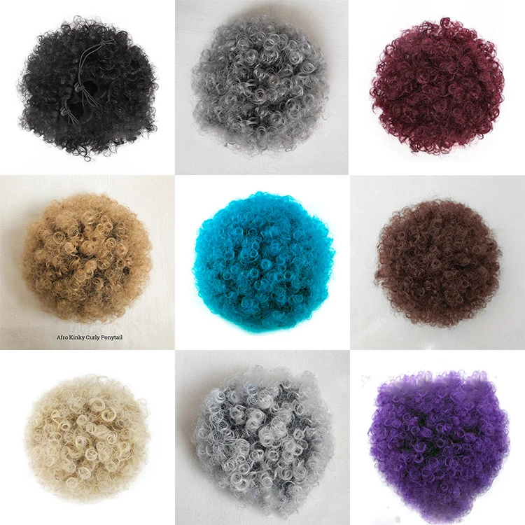 TKL популярные афро пуховые кулиски хвост кулочки пучок postich синтетические волосы шиньон