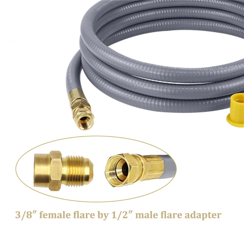 Natural Gas Conversion Kit with 10FT Propane Hose and Regulator Compatible with Kitchen-aid Propane Gas Grill Conversion