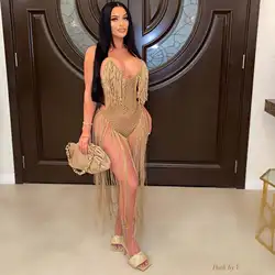 2022 Ladies Women Sexy Casual Wedding Mesh Dresses Stylish Plus Size Jersey Elegant Dress Evening Vintage Lace Crocheted Dresses