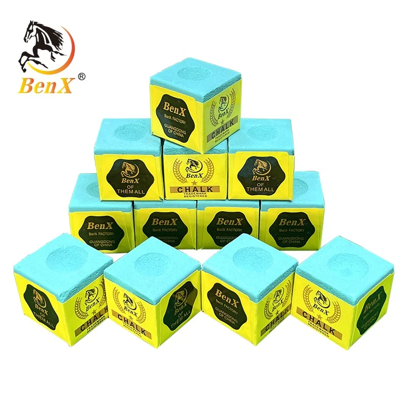 BenX Pool Chalk Cubes Pool Table Accessories Pool Cue Chalk A grade customized color & brand