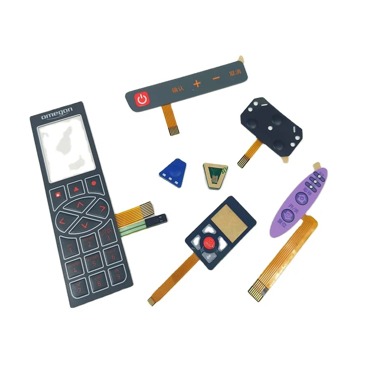 China Custom Embossed tacitile Key PET/FPC circuit membrane panel switch keypad