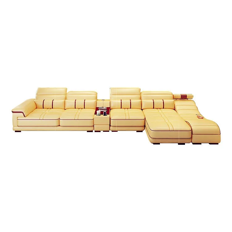 
Modern design couch living room furniture sofa sectional with integrated massage chair with speakers 