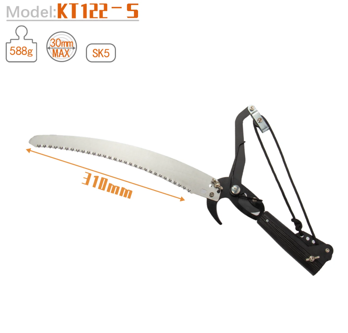 The Double Pulley Assist Design Can Save Half Of The Power Long Reach Pole Saw And Pruner