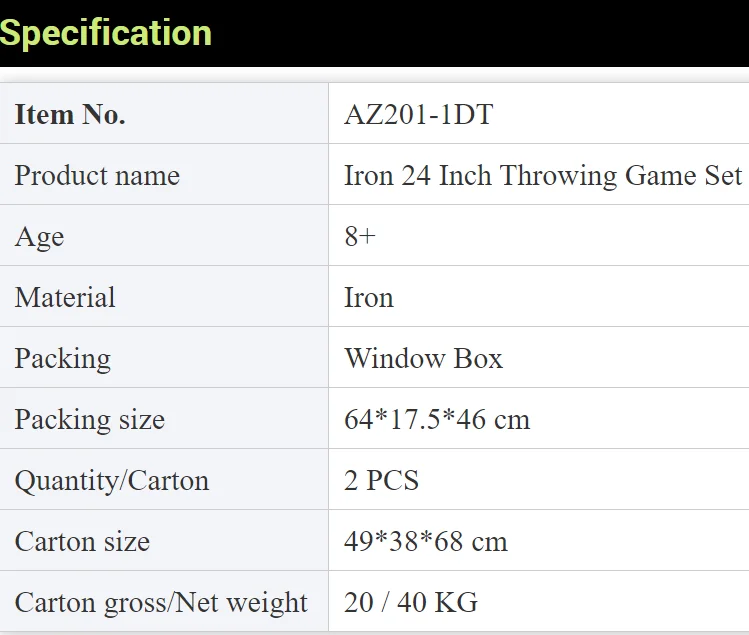 24 Inch Throwing Target Game Foldable Design Iron Larget Dart Board Outdoor And Indoor Ladies Custom Dart