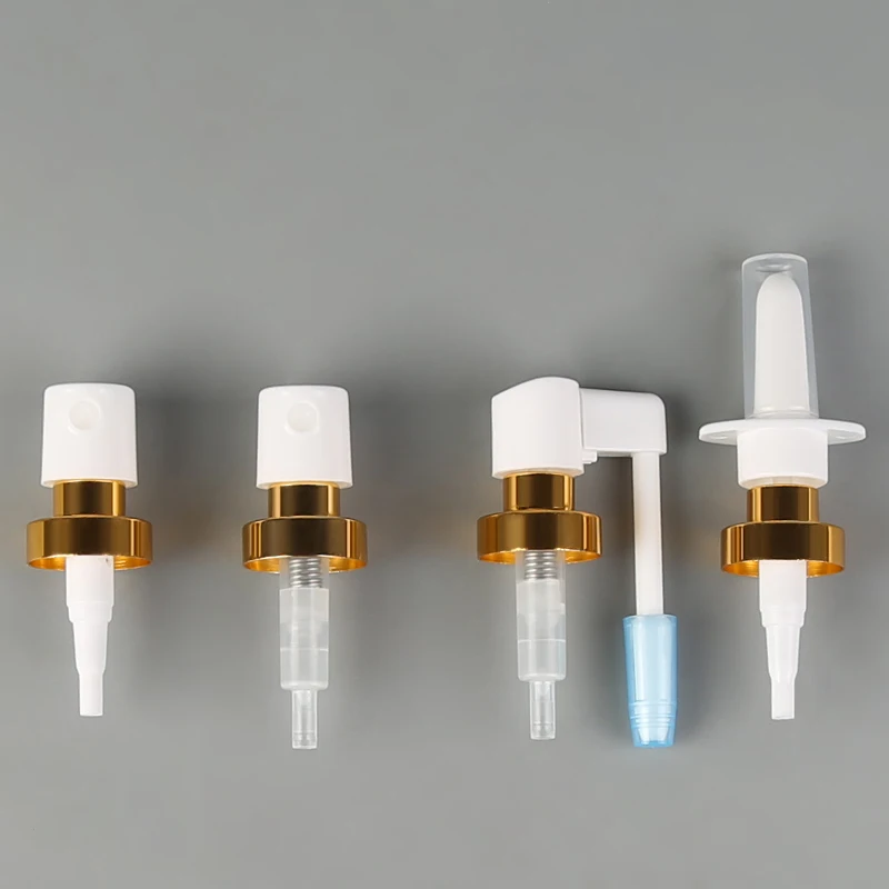 Custom made aluminum oral spray pump wholesale medical spray chinese supply aluminum nasal spray