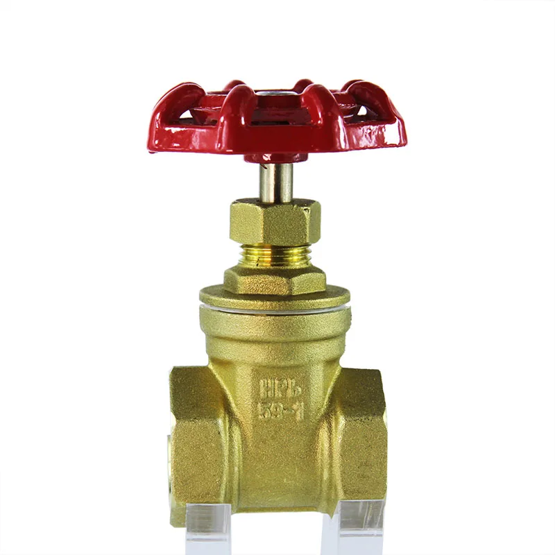 Brass bronze  high efficiency 1/2inch DN15 BSPT thread handle full port brass gate valve for water