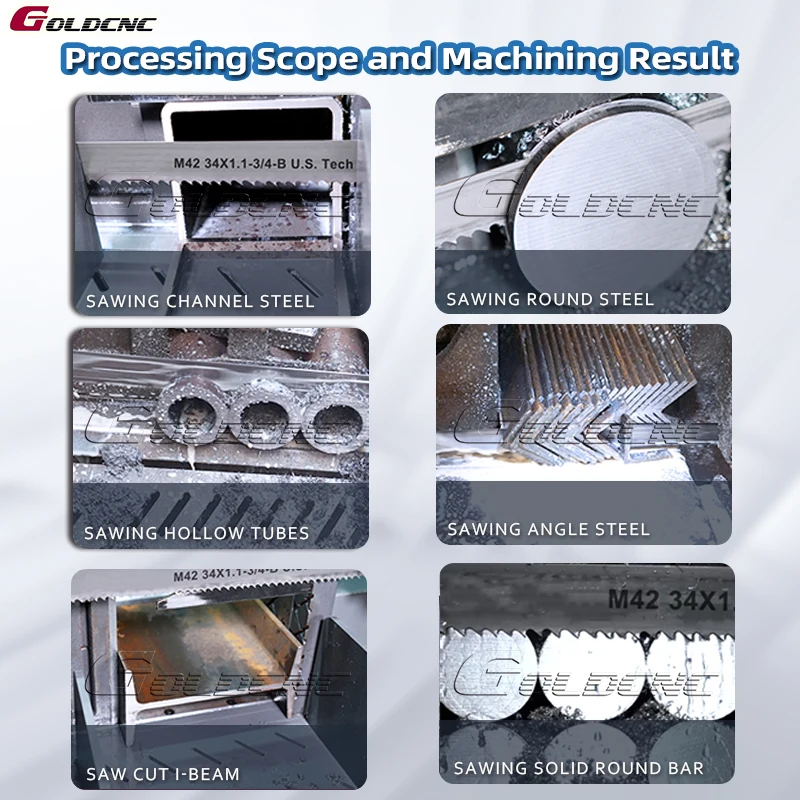 GOLDCNC GB4230 carbon steel band saw blade M42 bi-metal band saw blade for metal