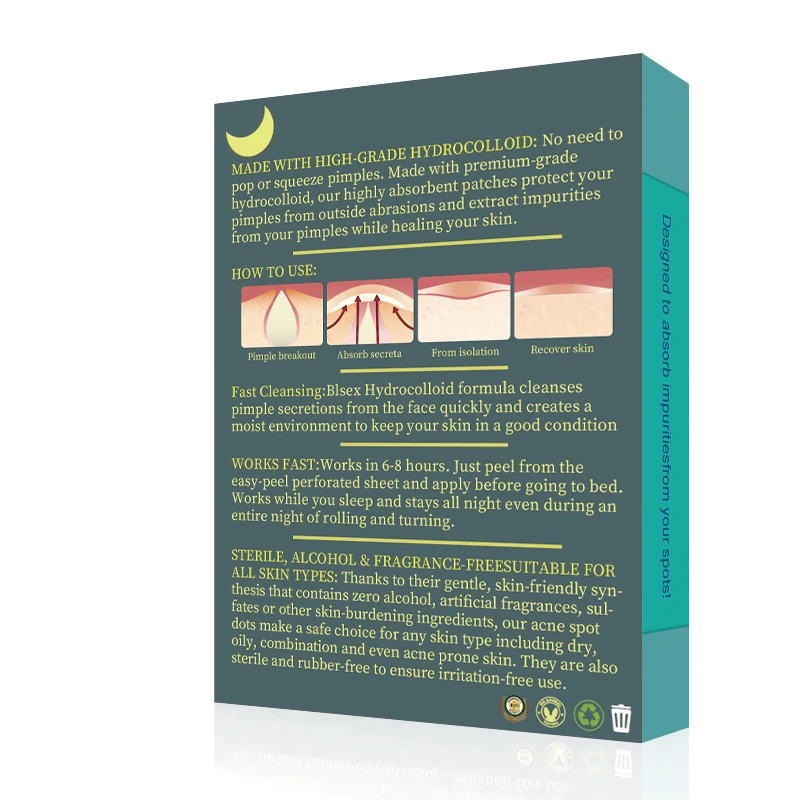 BLSEX Best Selling 69 Absorbing Pimple Patches Hydrocolloid Spot Treatment Blemish Cover Acne Spot Stickers Heart Moon Face Care