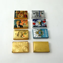 custom sublimation golden poker cards printed plastic card game playing cards