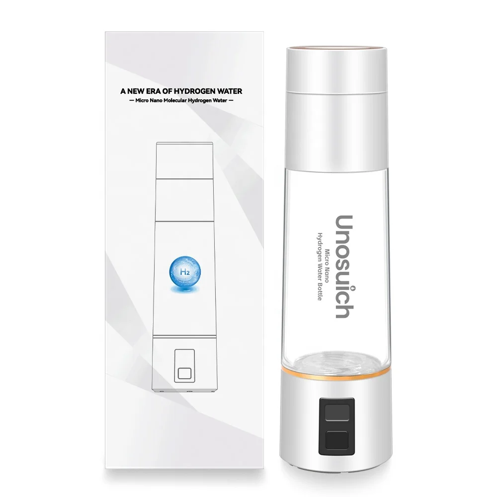 2024 New Smart Nano  Bubble Hydrogen Alkaline Water Bottle SPE Hydrogen Generator for Home Use