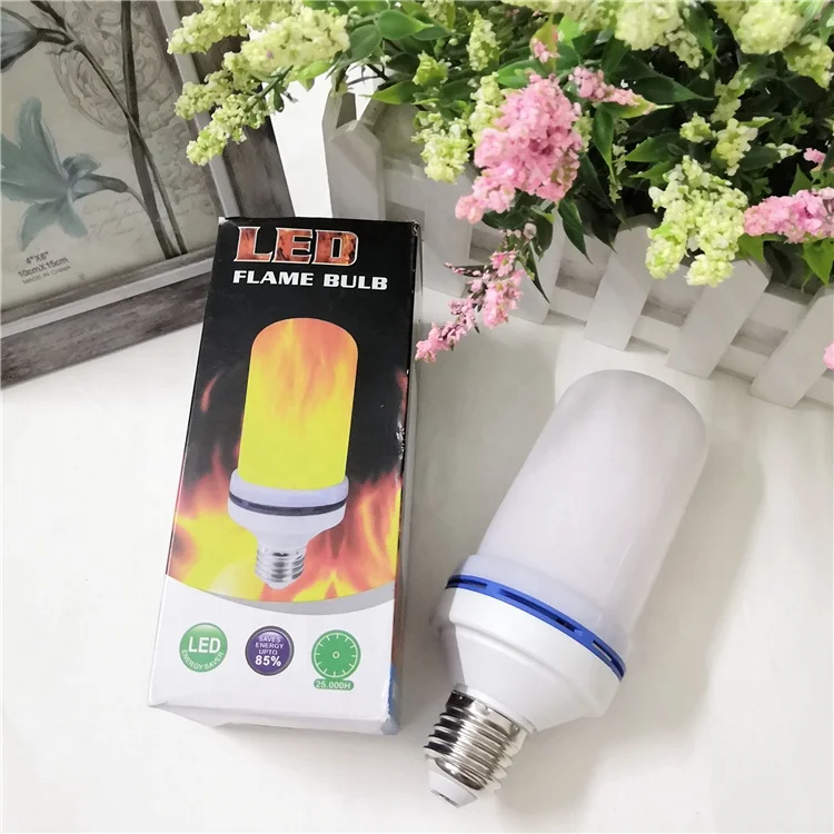 Best Selling LED Flame Effect Light Bulbs E27 E26 Base SMD2835 99 LEDs Beads Dancing Fire
