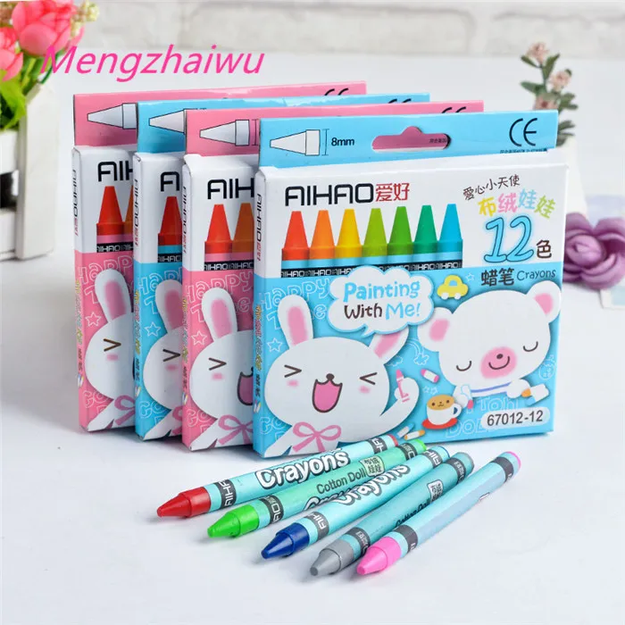 Singapore school supplies shopping cute stationery pens kawaii 8pcs/box 	 arts and crafts supplies eco friendly oil pastel set