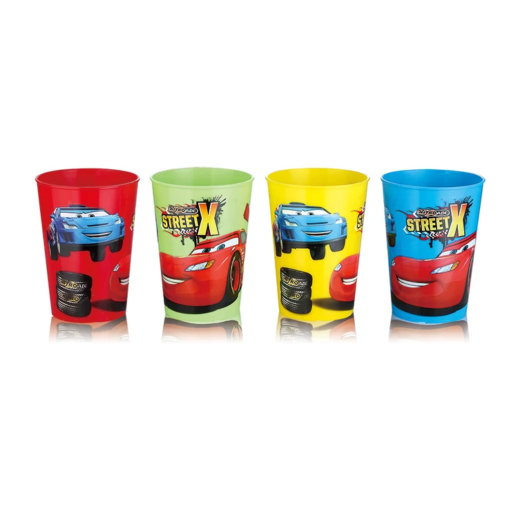 300ml Red Plastic Gift Cup Eco-Friendly Classic Design PP Cup Set Food Grade for Outdoor Drinkware Promotion