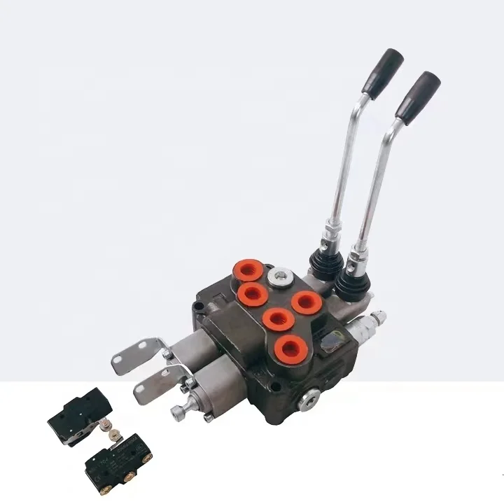 Electric Forklift Tractor Truck Spare Parts 1-2-3-4 Elements Multidirctional  Hydraulic Distributor Flow Control Steering Valve