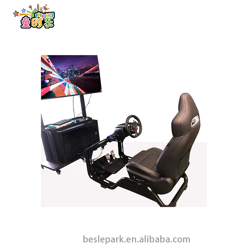Besirui  High Speed Arcade Machine Kids Electronic Racing Game Customized F1 Driving Car Simulator