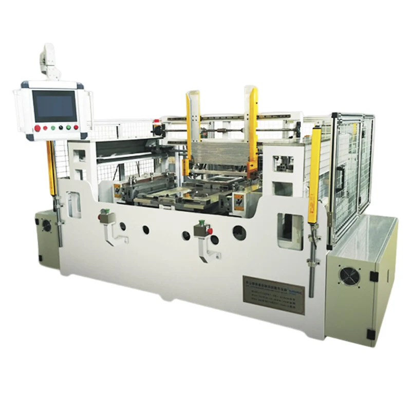 Automatic Quality Control Systems Car Radiator Core Assembly Machine Radiator Core Assembly Machine For Manufacturing Radiator