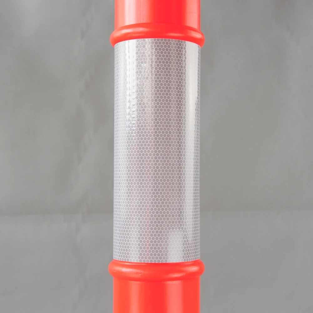 SAFER Traffic Sign Reflective Marker Flexible T-Top Delineator Post Bollard for Traffic