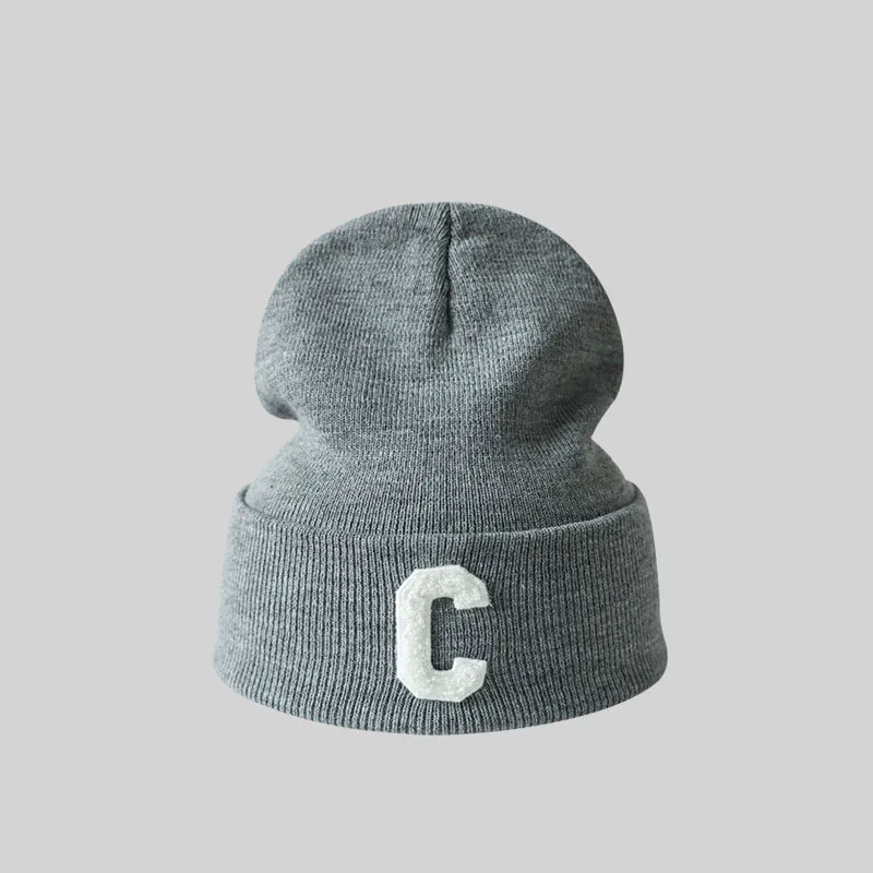 Made Custom 100% Cotton Acrylic Embroidery Cuffed Cap Winter Knitted Beanies Warm Sport Adult Hat Beanie Cap