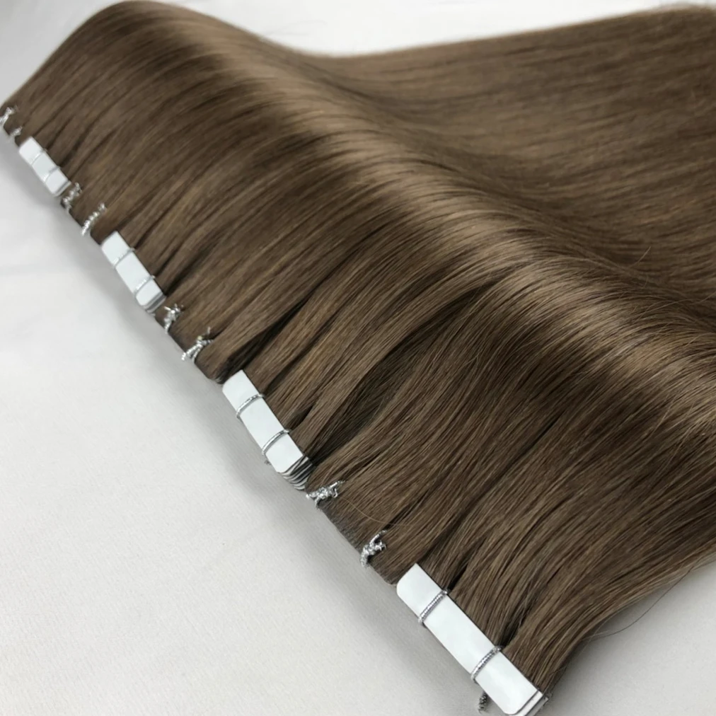 Ruikang Injection Tape Women Braiding Chemical Processing None Cuticle Aligned Human Hair  Extension