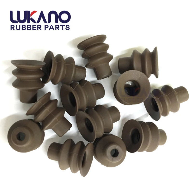 Bottling line silicone rubber custom bellow suction cup M6