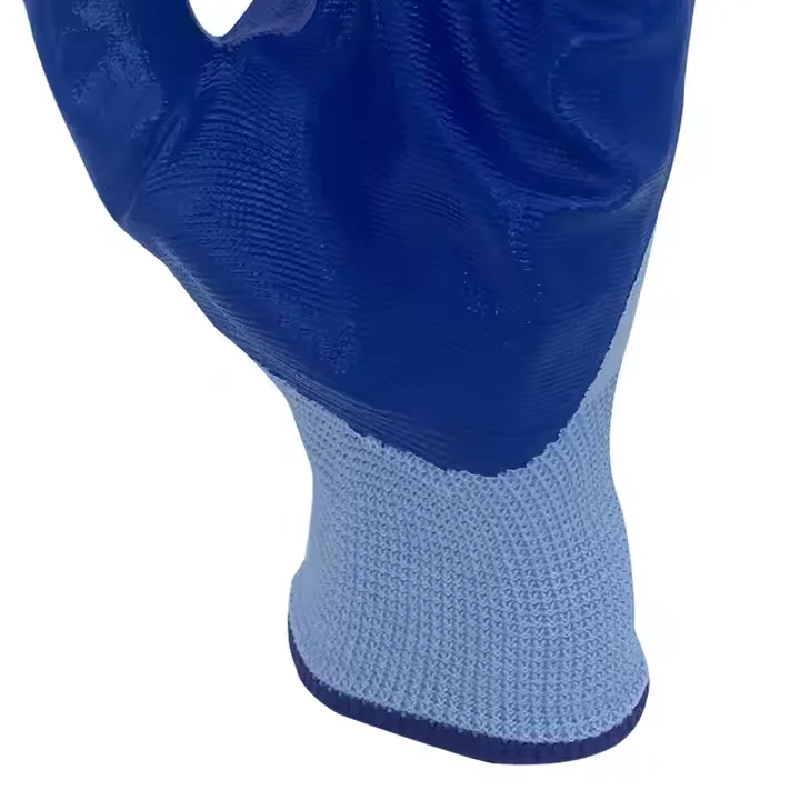 No MOQ request nitrile smooth hand protective gloves safety tools PPE working gloves for construction durable and breathable
