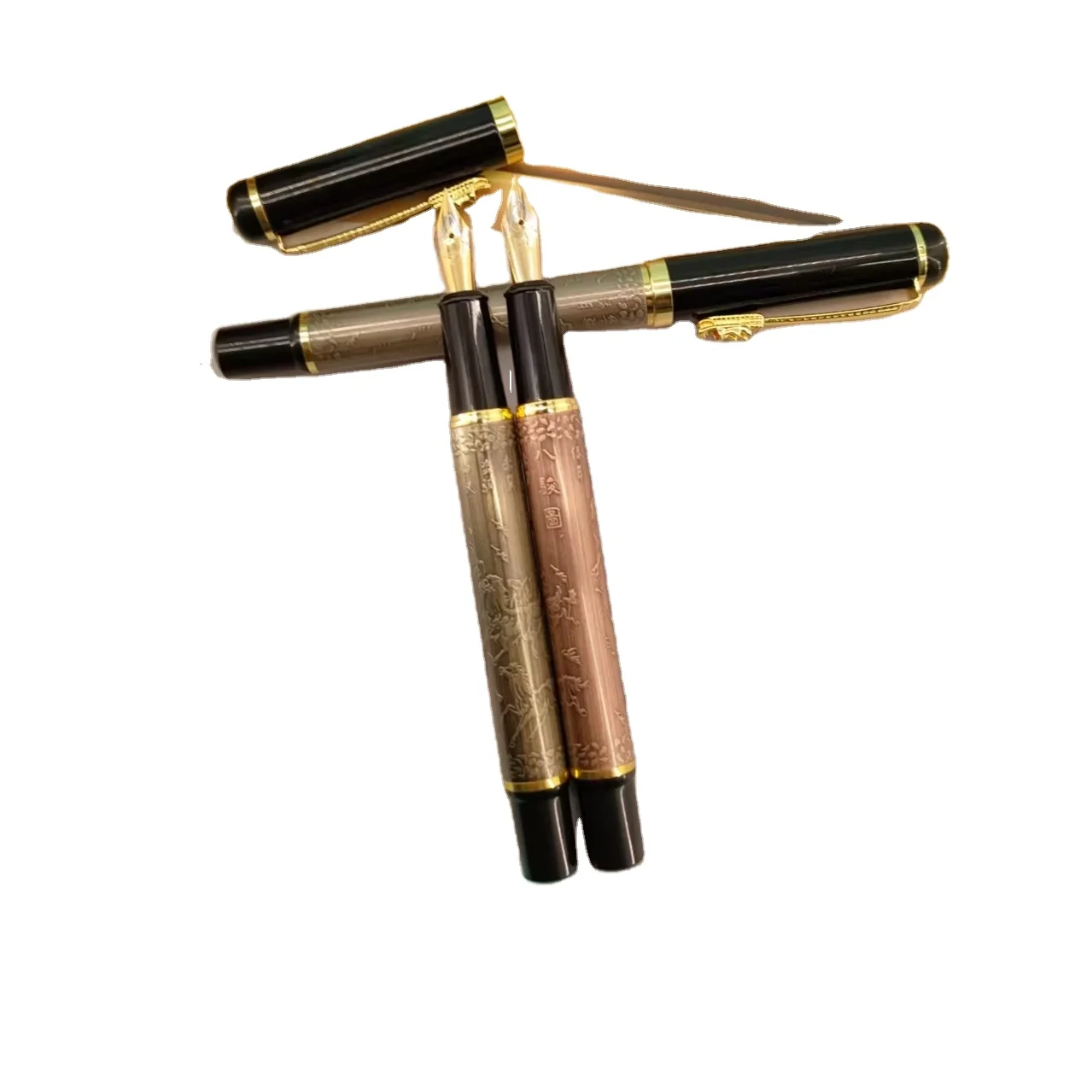 ACMECN China Element Horse Pen Luxury Writing ink Pen Office & School Supplier Creative Stationery Ancient Feather Fountain Pen