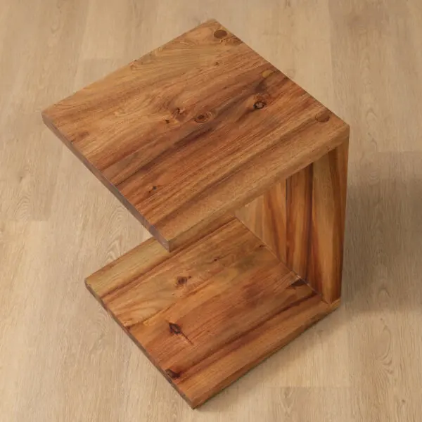 Solid Blackwood C End Table Functional Housewarming Gift Coffee Center Tea Bedside Desk