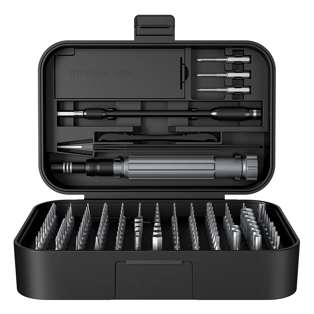 Professional 130 in 1 Cell Phone Repair Kit Precision CRV Magnetic Electronic Repair Tool Set Chrome-Finish Screwdriver Set