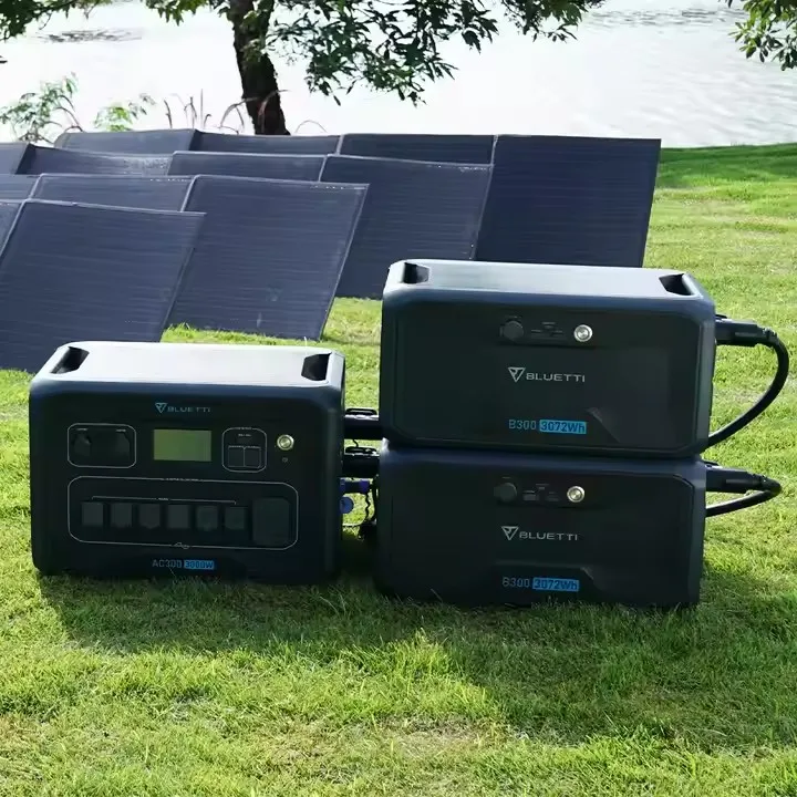 Bluetti AC300 & B300 электрическая зарядка Бытовая Солнечная батарея солнечная панель с генератором