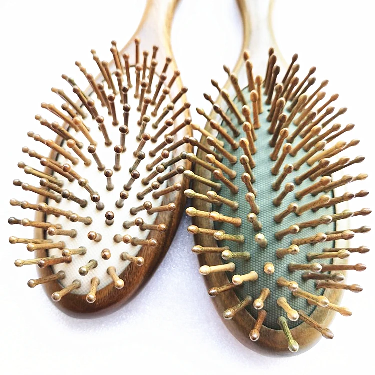 Beautiful sandalwood handle and tooth professional hair brush,hair loss brush korea