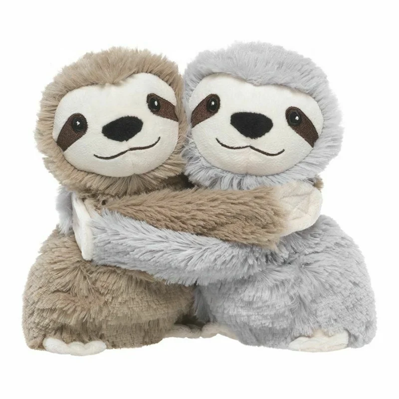 oem custom plush sloth soft toy microwavable stuffed animals heated heating pad