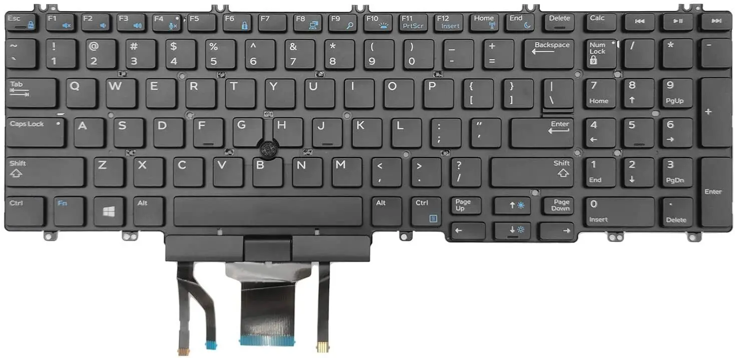 New Original Keyboard for  Dell Precision 7530 7730 7540 7740 BACKLIT Laptop keyboard 266YW Genuine Keyboard