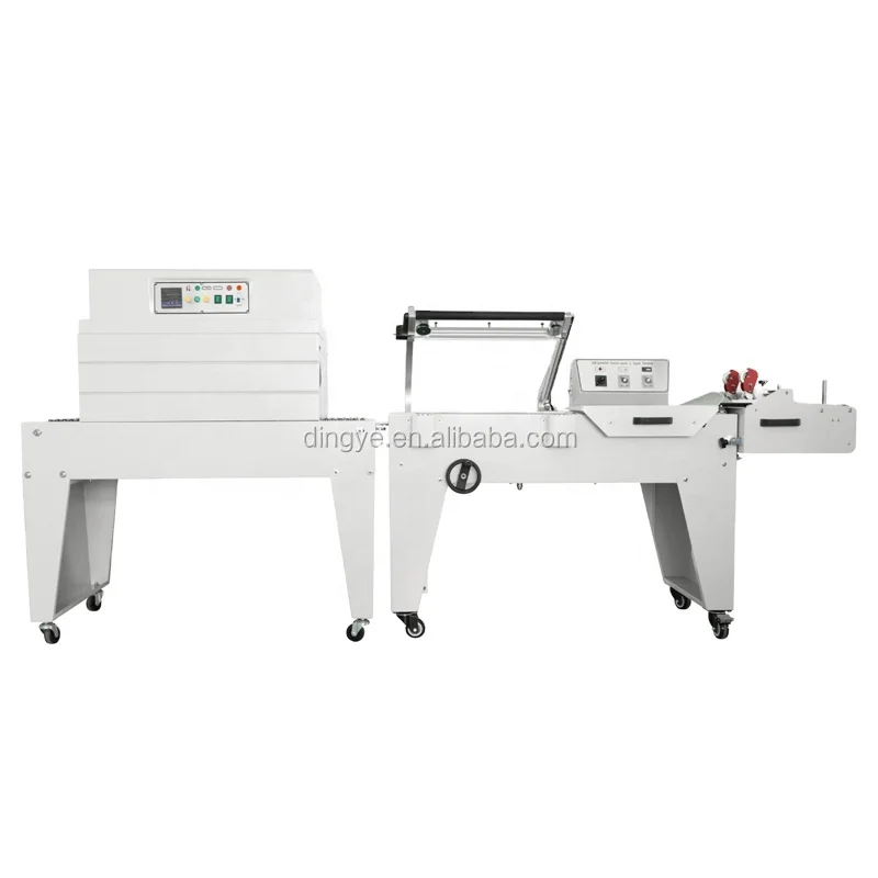 DFQA450 L-bar sealer L type sealing cutting machine and BS-A450 heat shrink tunnel packaging machine packager