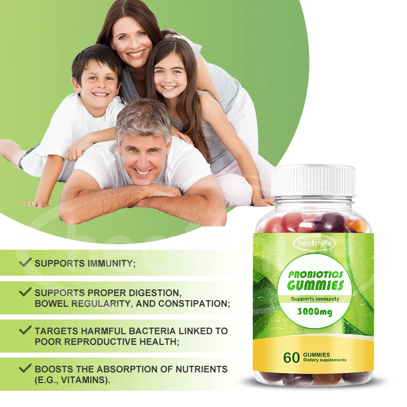 Healthife OEM Vaginal Health Supplement for Women Vitamins Probiotic Gummies