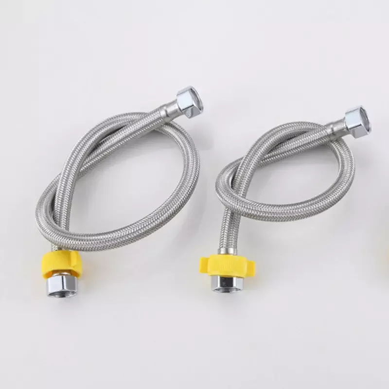High Quality Stainless Steel Wire Braided Brass Core Flexible Metal Hose For Bathroom Kitchen Faucet Connector