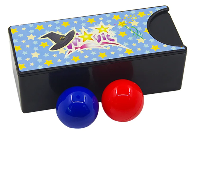 Box Turning The Red Ball Into The Blue Ball Magic Tricks Close Up Magia Mystery Box Magie Illusion Gimmick Props Prank Toys gift